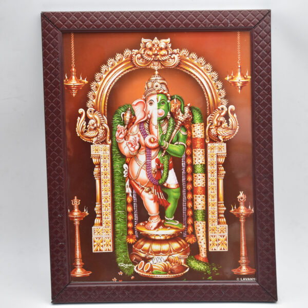 Adhyanta Prabhu Hanuman Ganesh Photo (9x12 Inches)